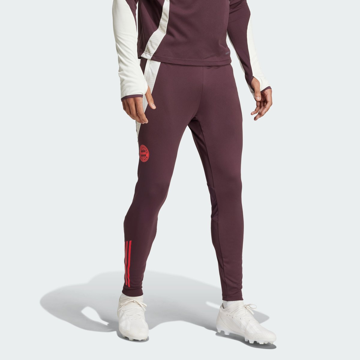 Pantalon d'entraînement FC Bayern Tiro 24 shadow maroon / red, adidas Performance