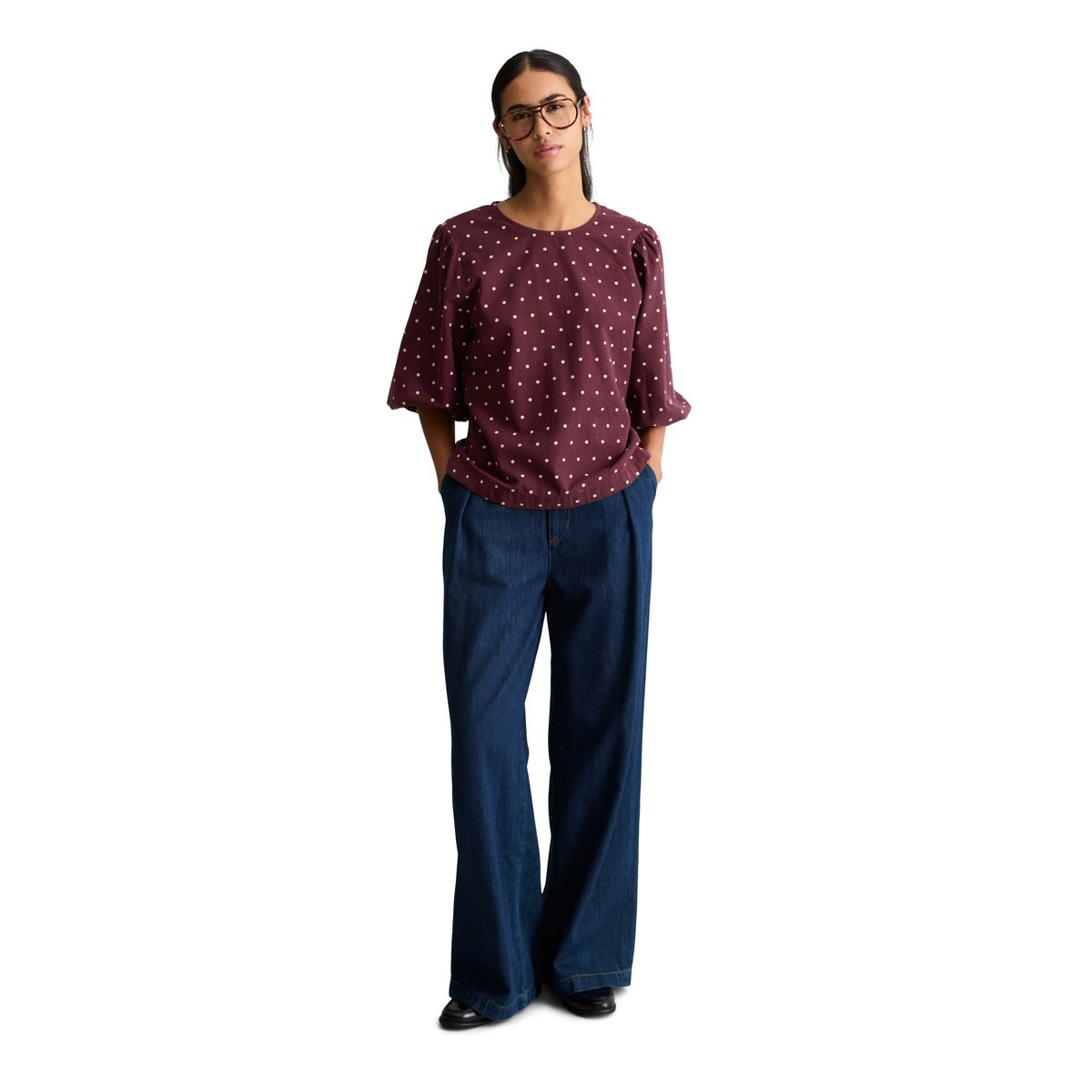 Chemisier en seersucker, coupe classique en pur coton bio rouge, MARC O’POLO DENIM