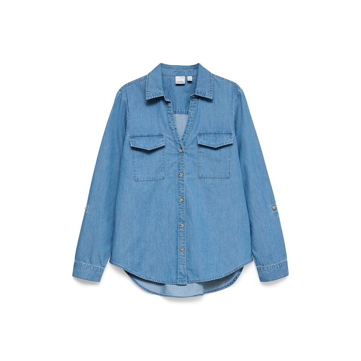 Chemise en denim denim bleu, VERO MODA