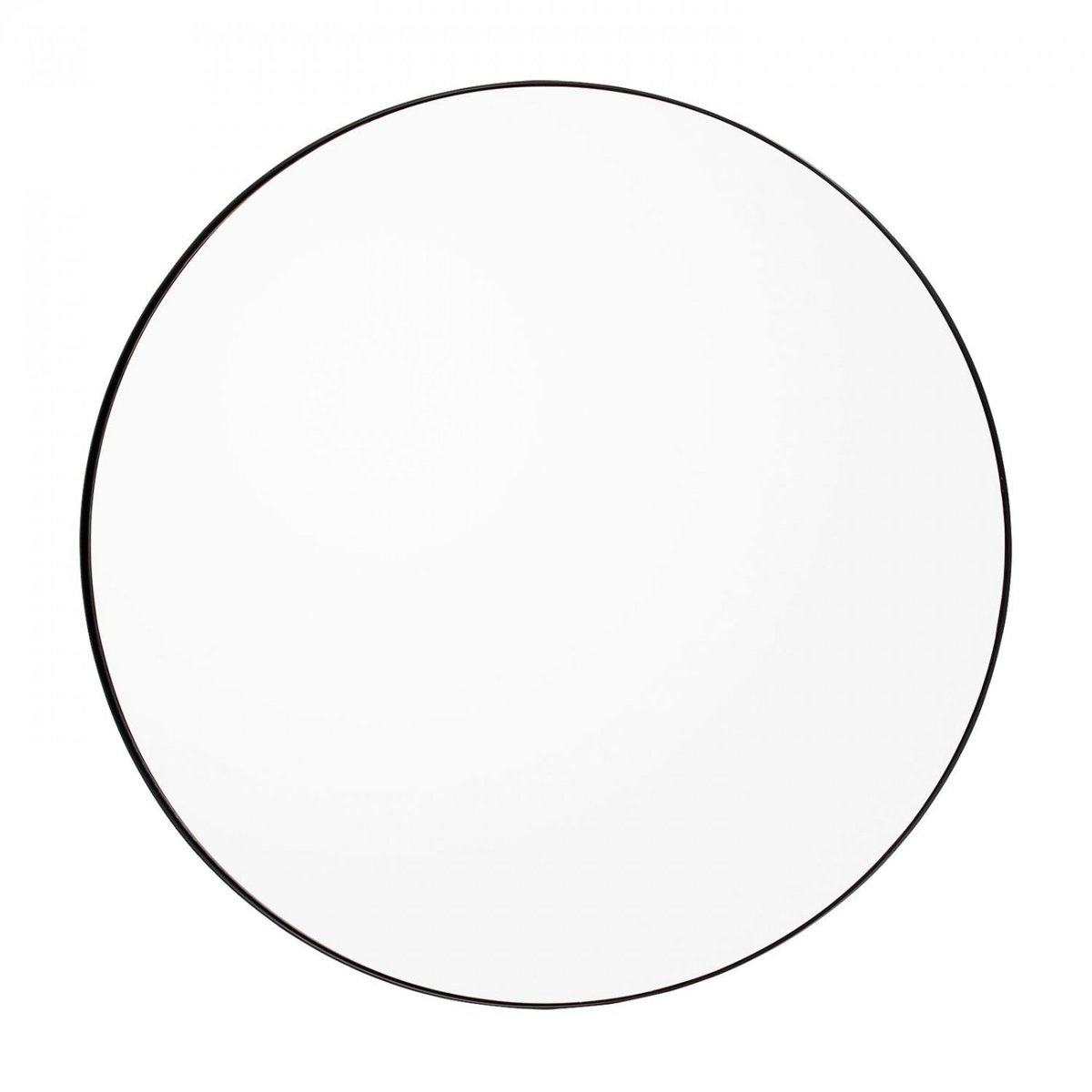 Miroir Mural Circum Clear et Bord Noir Medium Rond Diam 90 cm noir, AYTM
