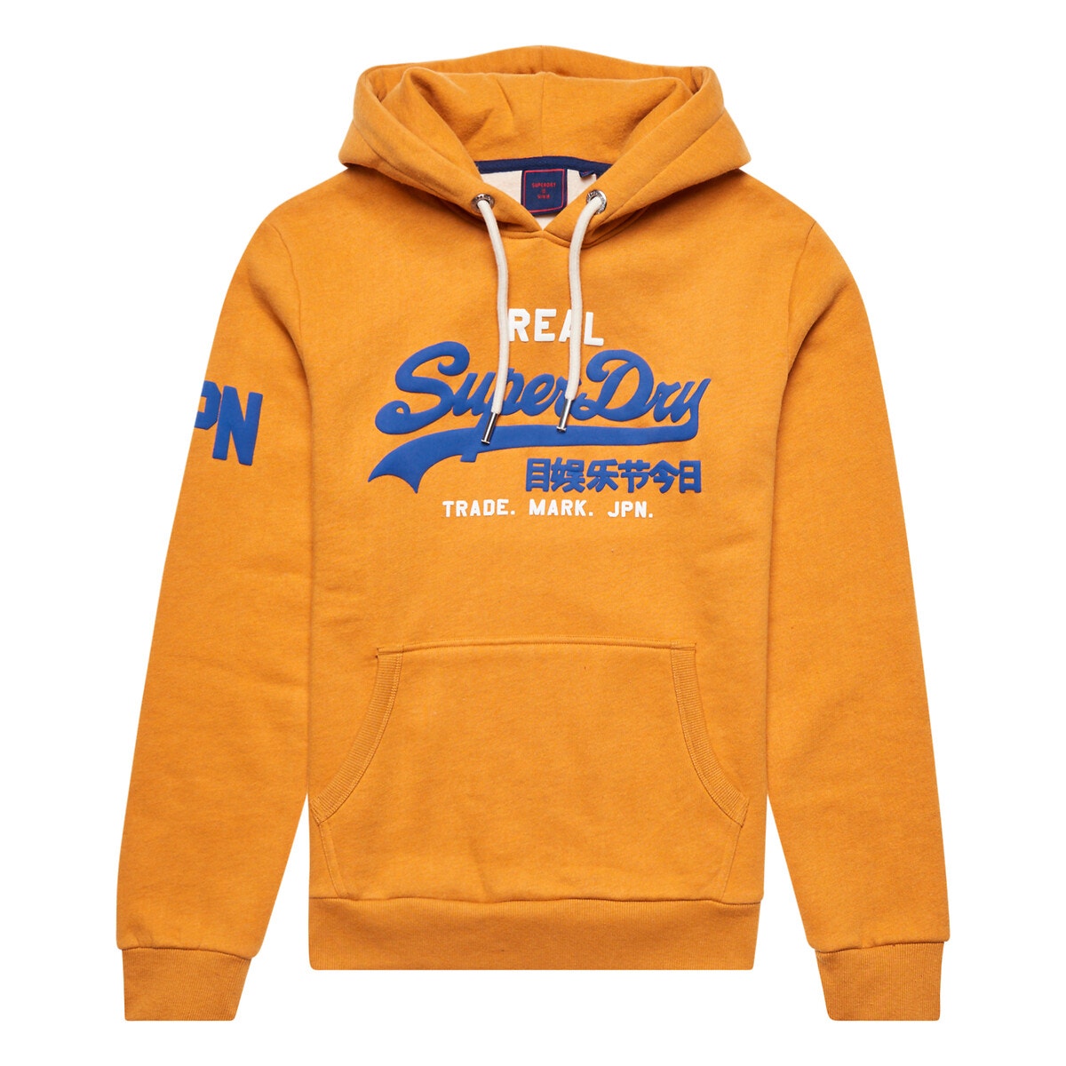 Sweat À Capuche Vintage Logo jaune, SUPERDRY