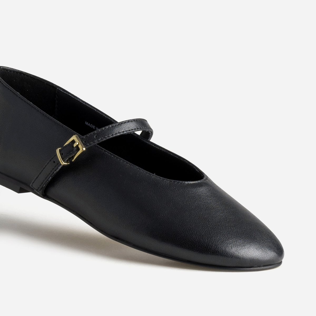 Ballerine en cuir BERANGERE noir, ERAM