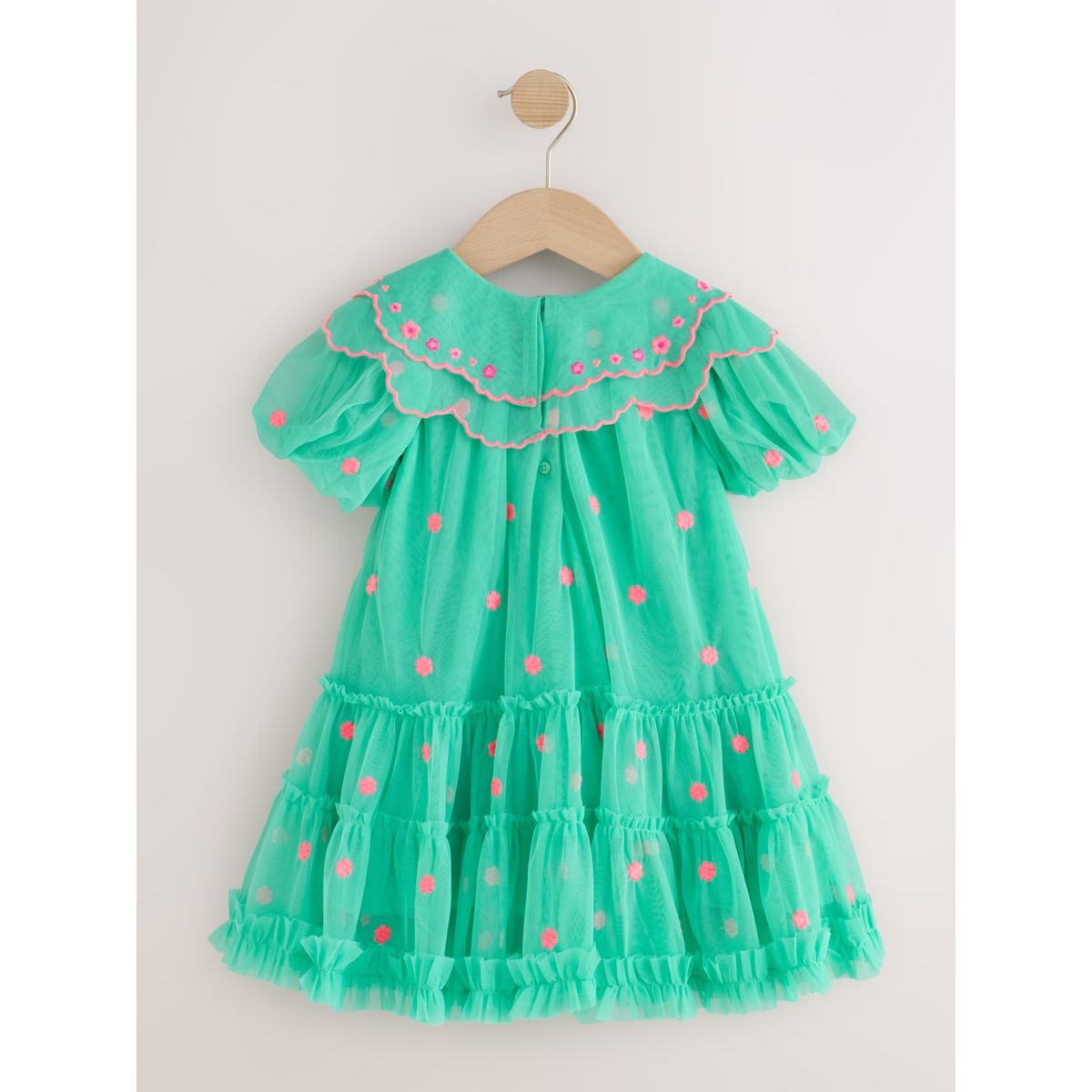 Robe en mesh brodée pour grandes occasions bleu sarcelle, NEXT