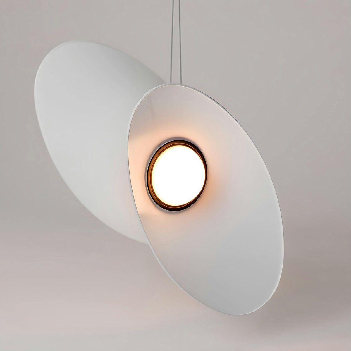 Suspendion design diabolo JUNO blanc, PIER IMPORT