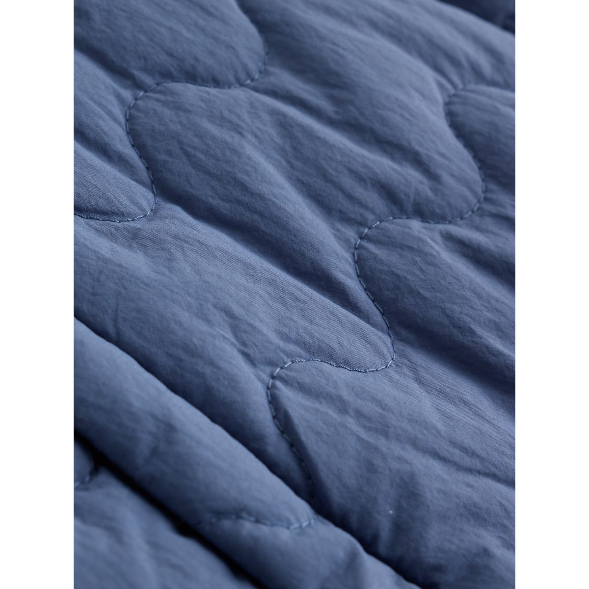 Combinaison nylon bébé à capuche matelassée bleu, NEXT