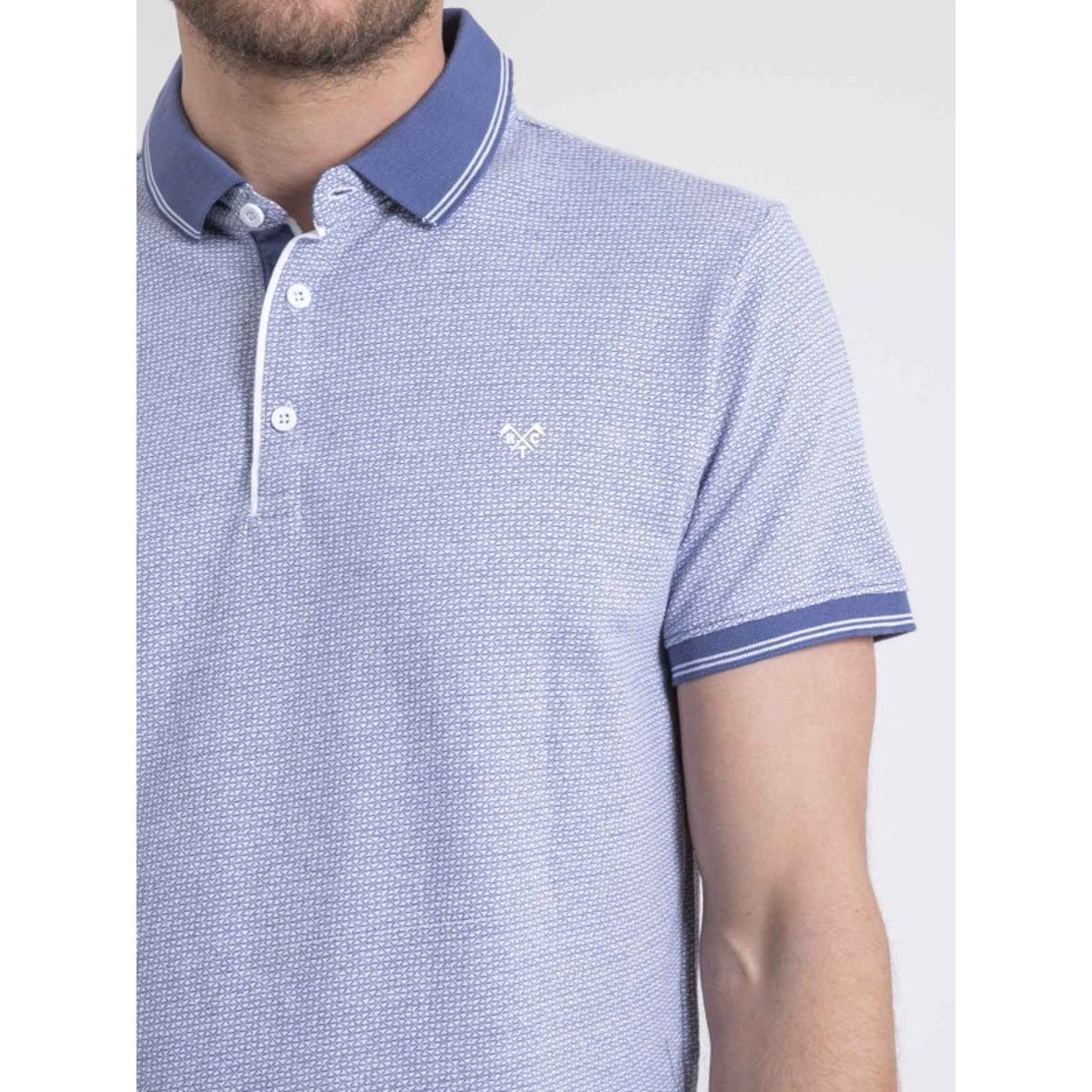 Polo Manches Courtes Pur Coton Pouloris bleu, RITCHIE
