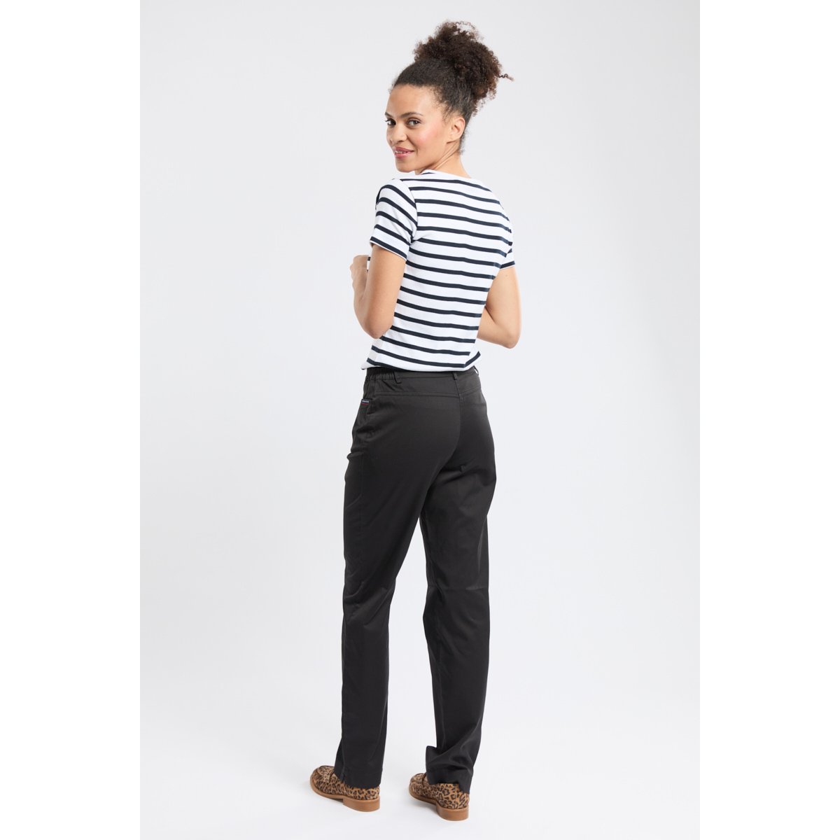 Pantalon confort taille élastiquée TRIMARAN noir, ARMOR-LUX