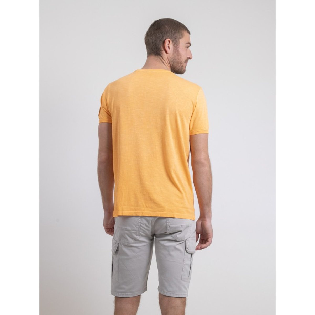 T-shirt Col Rond Pur Coton Nerigote orange, RITCHIE
