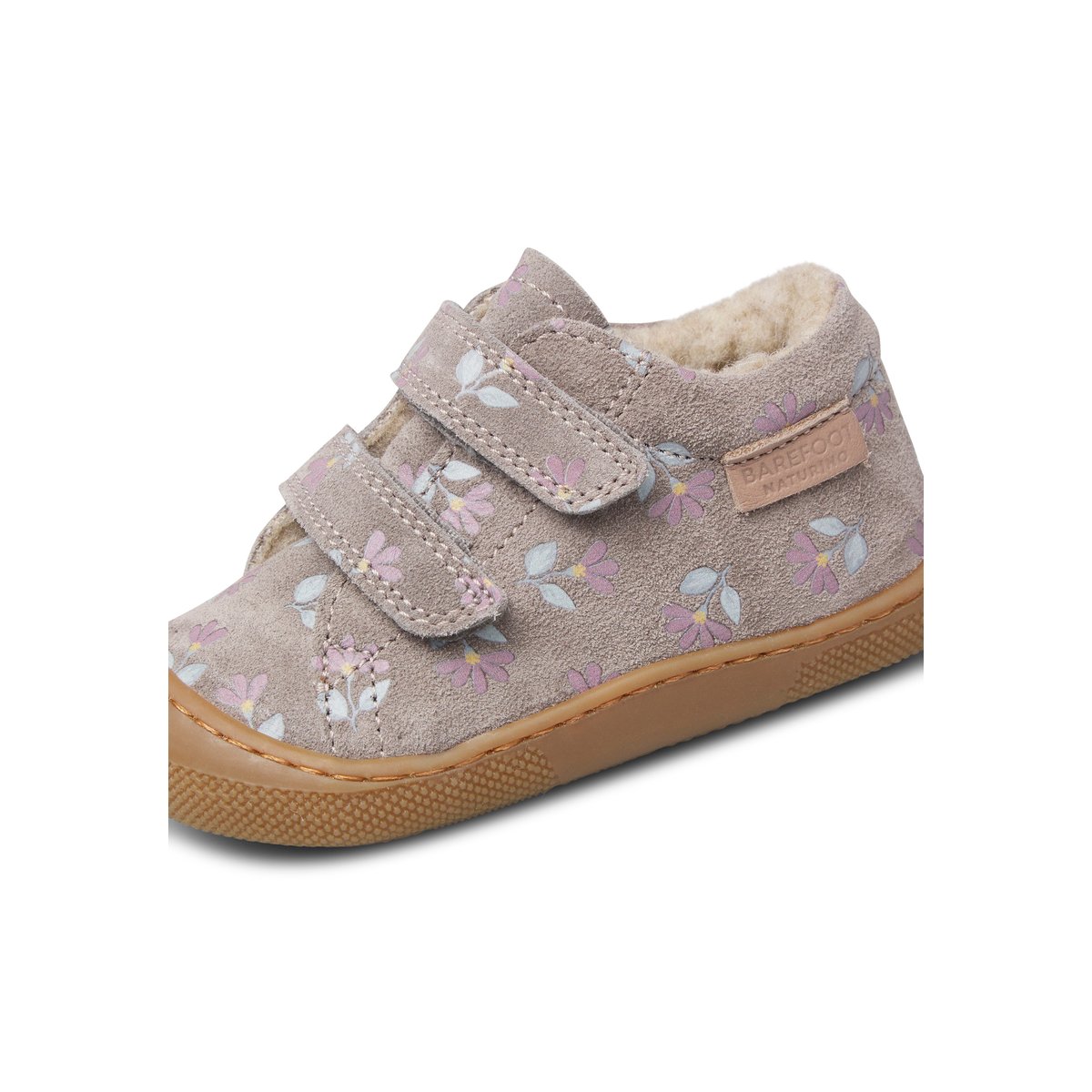 Chaussures premiers pas en suède BAREFOOT AMUR VL gris foncé-, NATURINO