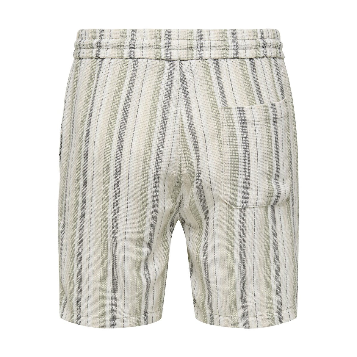 Pantaloncini in maglia con coulisse verde, ONLY & SONS