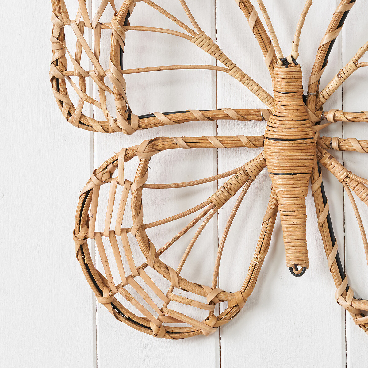 Medium Natural Rattan Butterfly Wall Art natural, ÉDITÉ