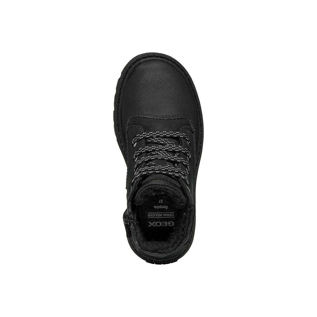 Botines con cordones SHAYLAX WATERPROOF negro, GEOX