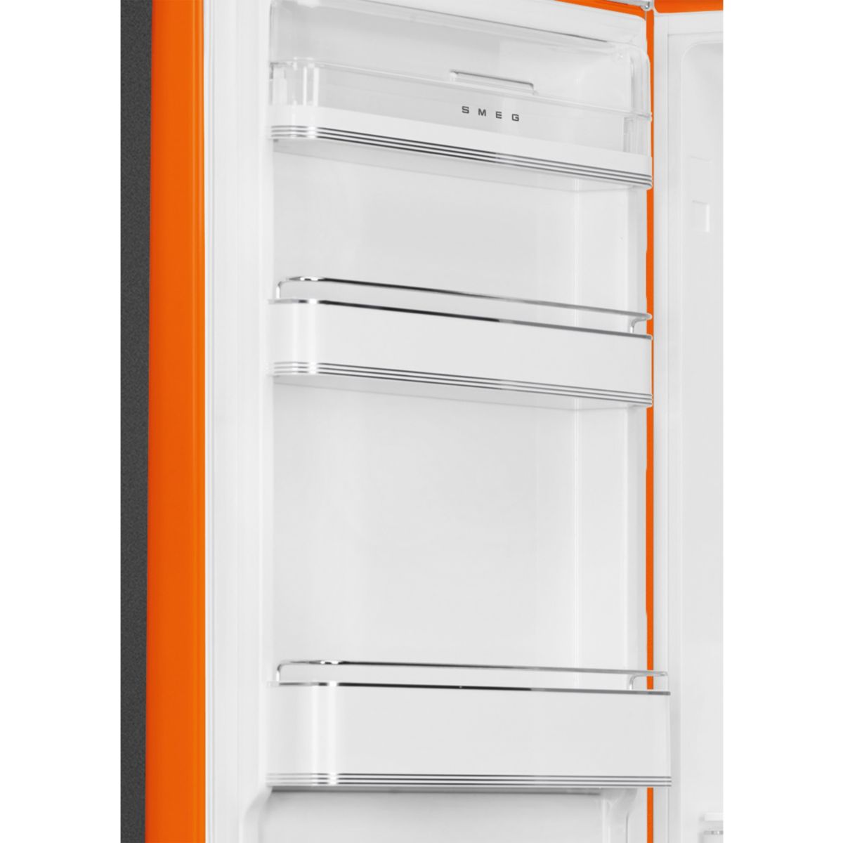 Réfrigérateur 2 portes combiné poignées à droite FAB32 orange brillant, SMEG