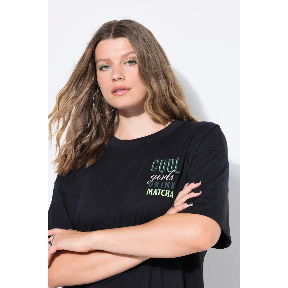 T-shirt oversize à message blanc cassé, STUDIO UNTOLD