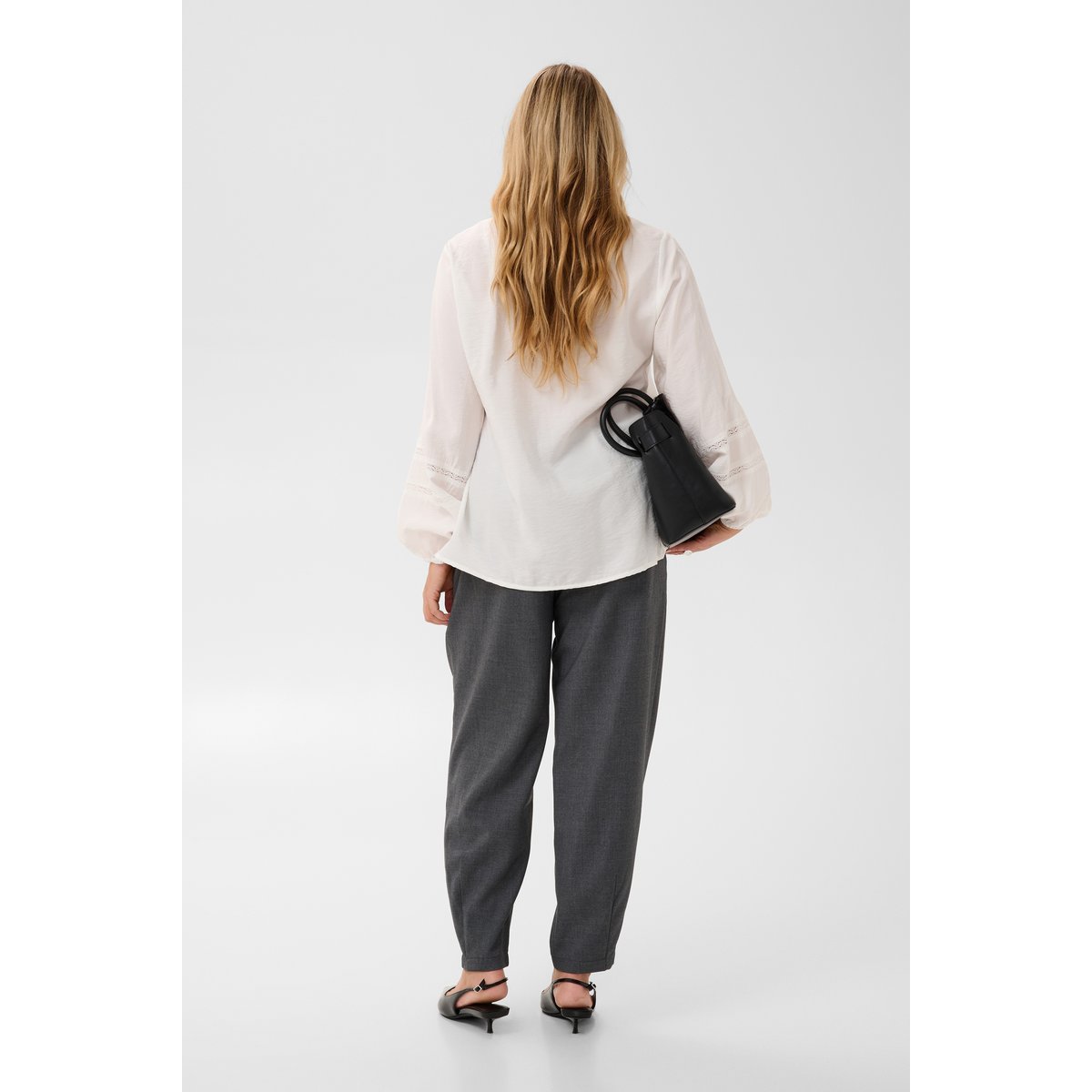 Blouse à manches longues blanc chalk, KAFFE CURVE