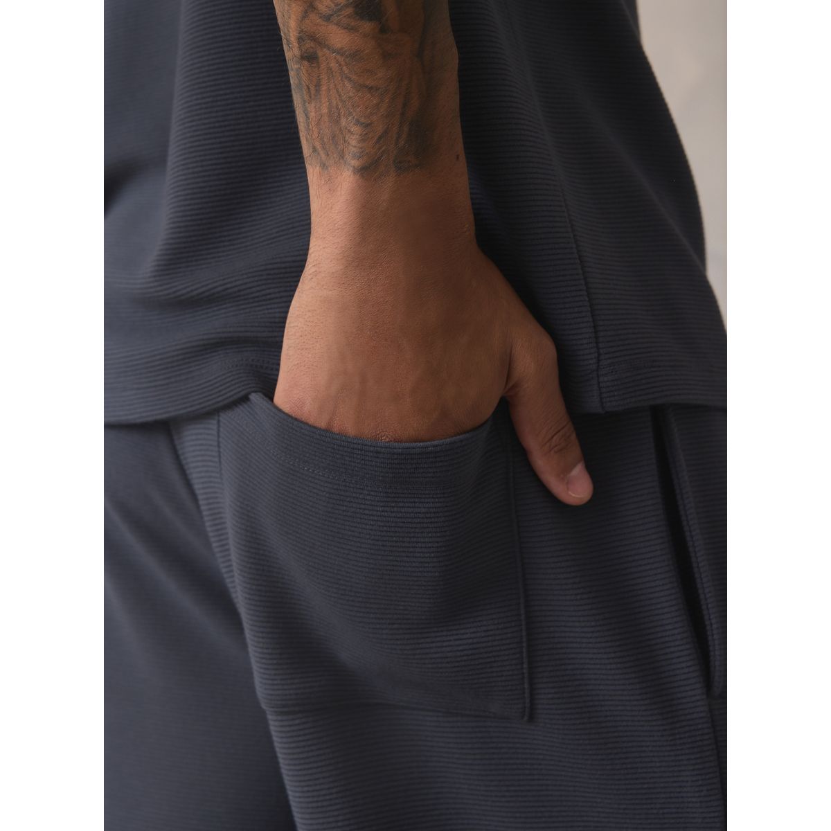 Pyjama manches courtes en modal tencel™ bleu, NEXT