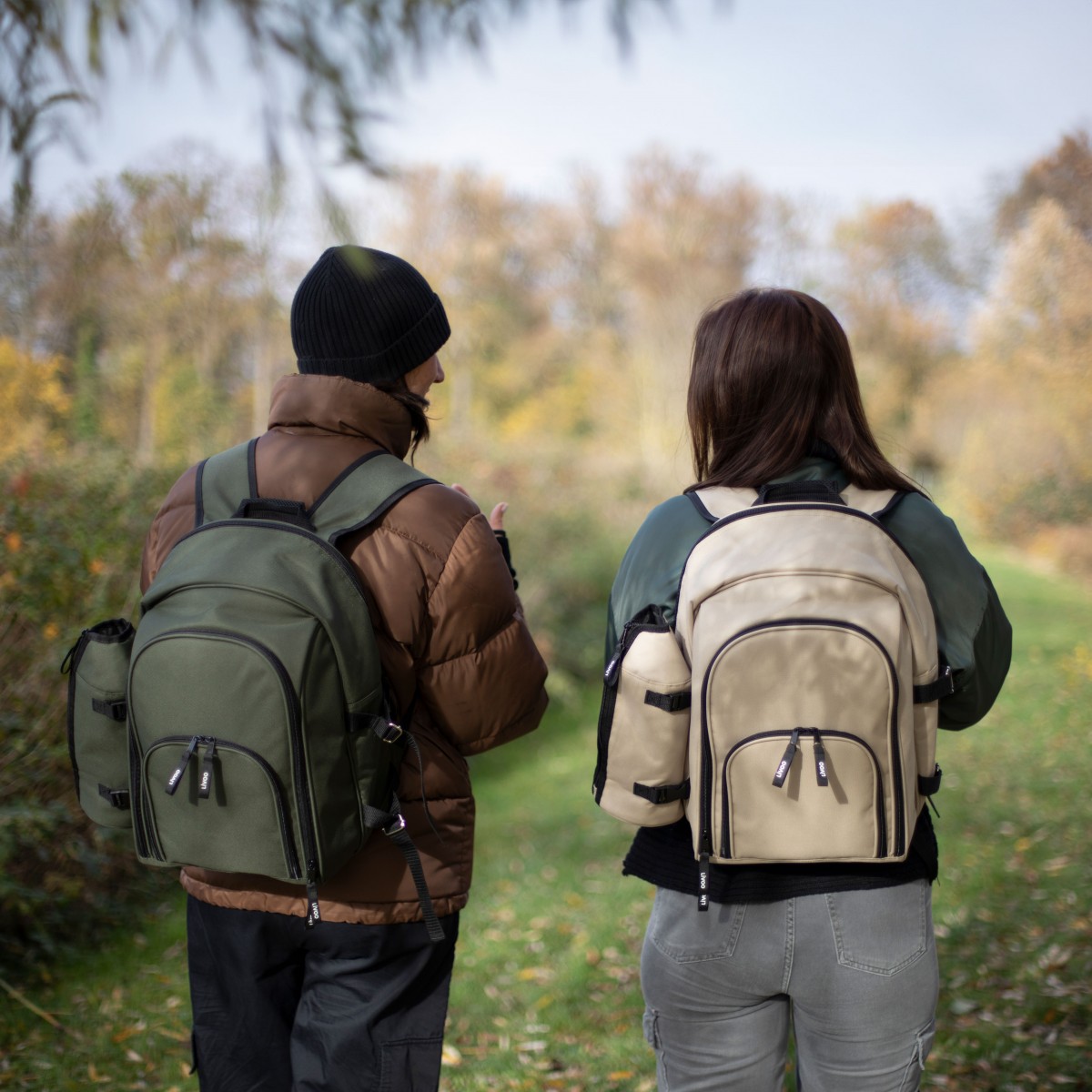 Sac à dos pique-nique 4 personnes crème, LIVOO