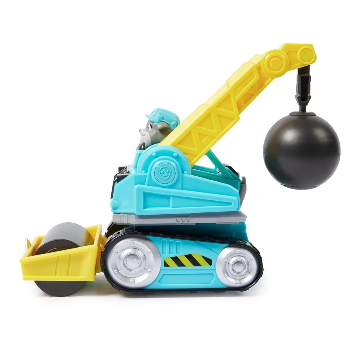 Rubble & Crew - Véhicule de démolition avec figurine à moteur bleu et jaune, SPIN MASTER