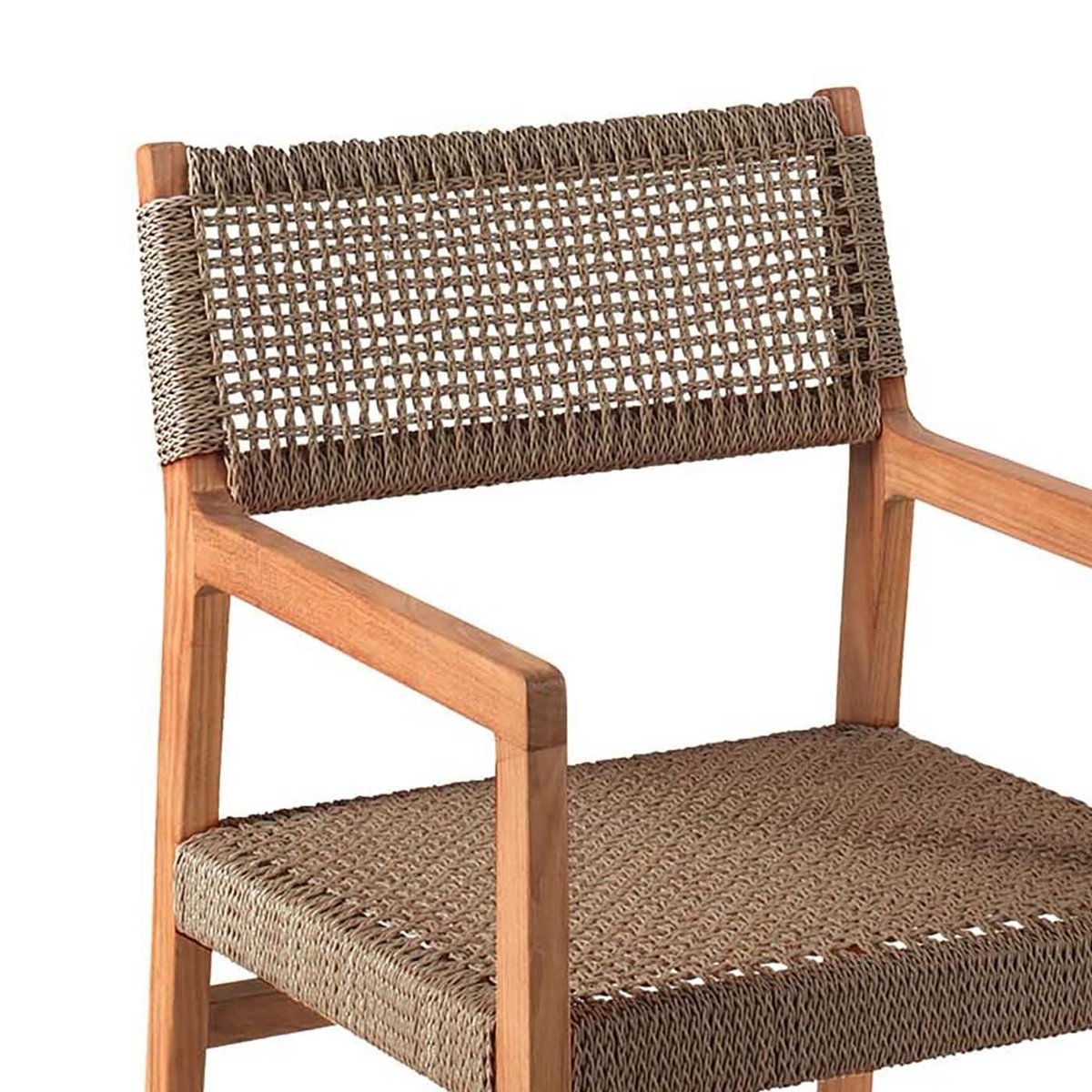 Chaise de jardin avec accoudoirs en teck, LUNA marron, GESCOVA