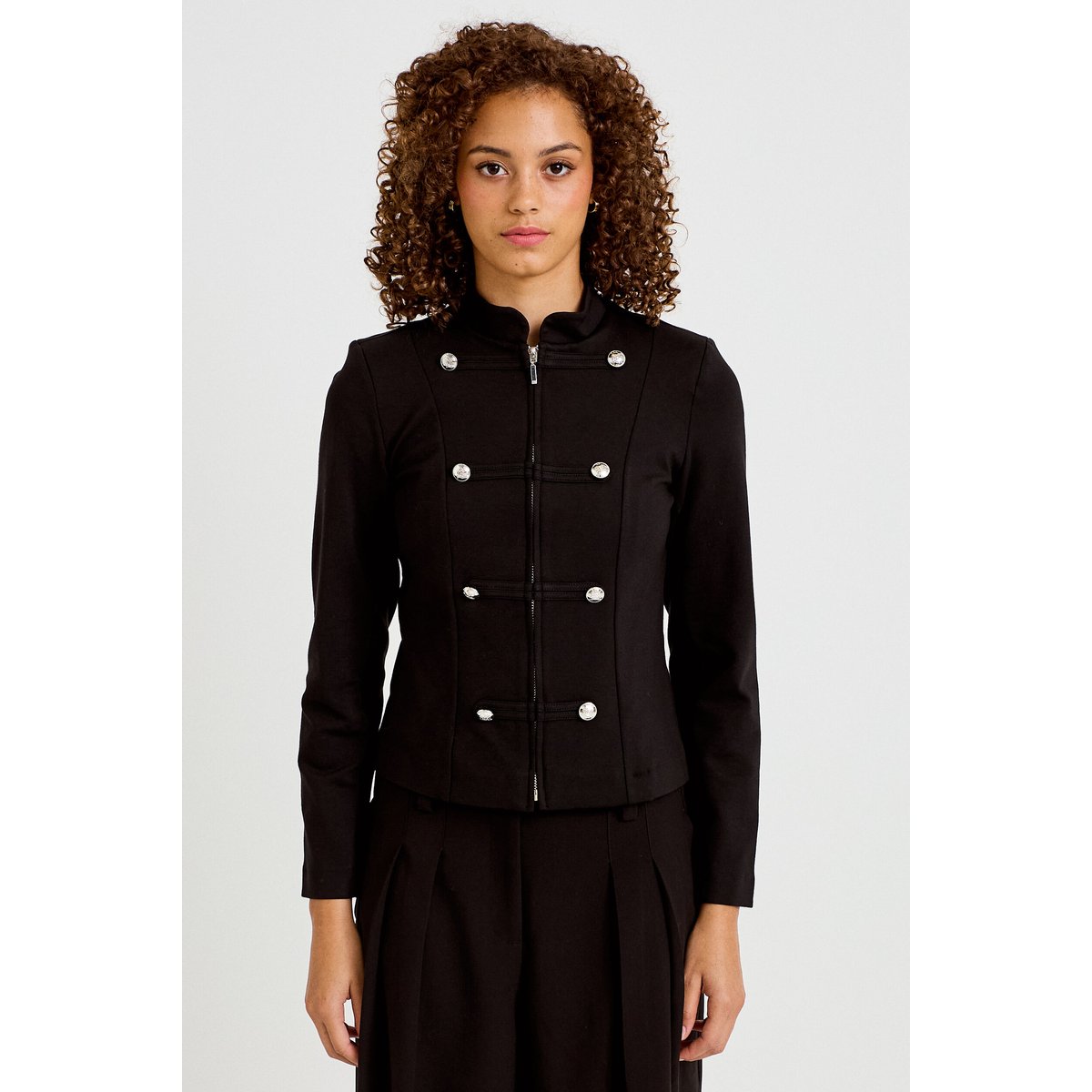 Veste ajustée manches longues noir, CACHE CACHE
