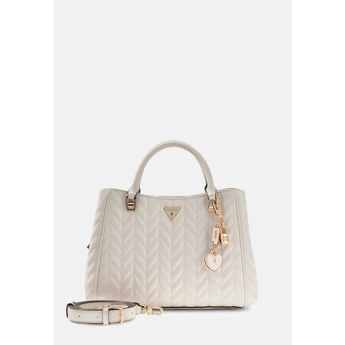 Sac Bandoulière Stacey blanc, GUESS