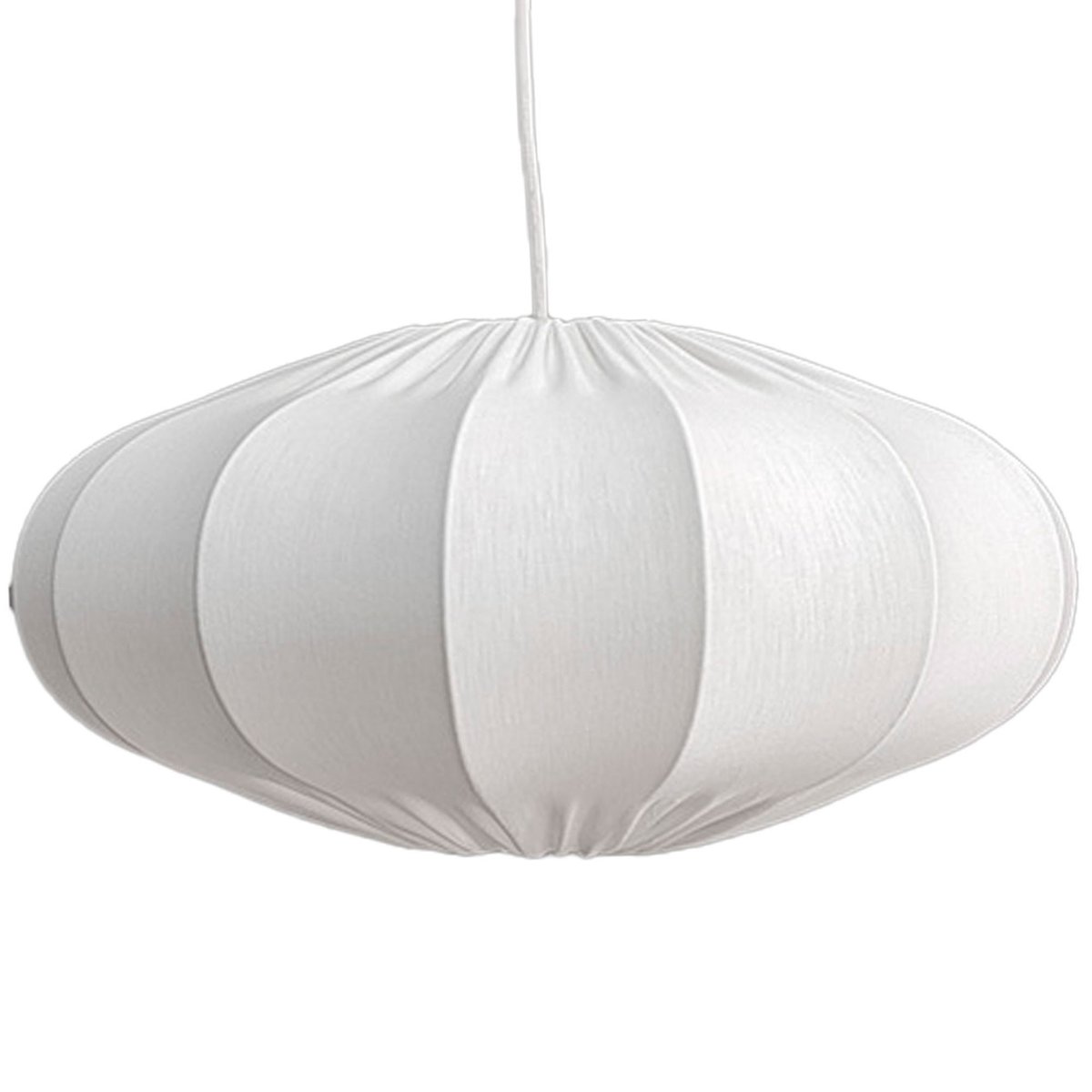 Suspension en métal et coton blanc 40x40x18cm blanc, WADIGA