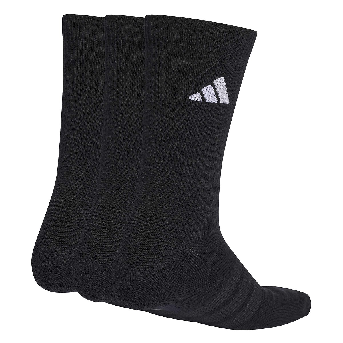 Lot de 3 paires de chaussettes hautes noir + noir + noir, adidas Performance