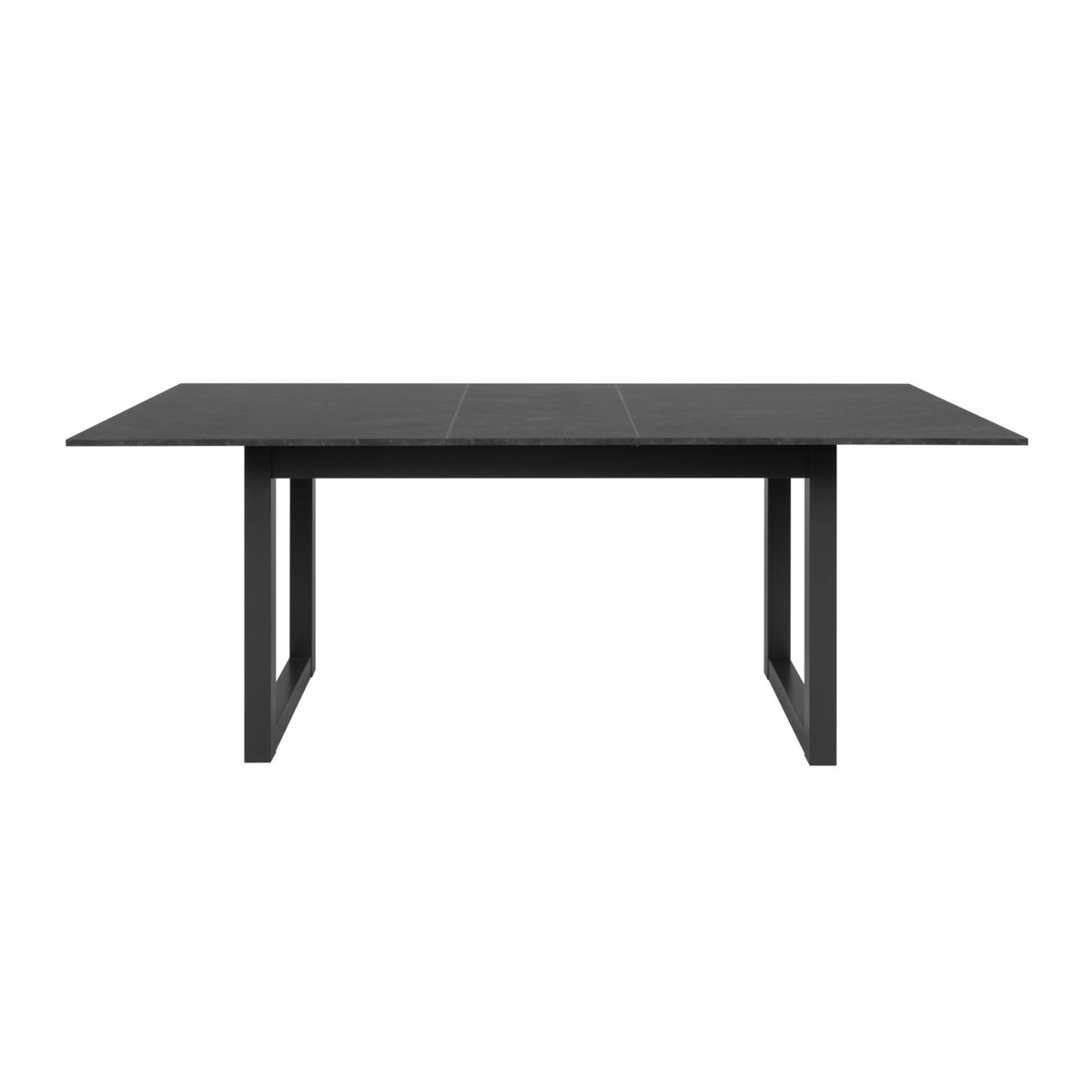 Table à manger extensible effet ardoise 160-200 cm ALVA anthracite, PIER IMPORT