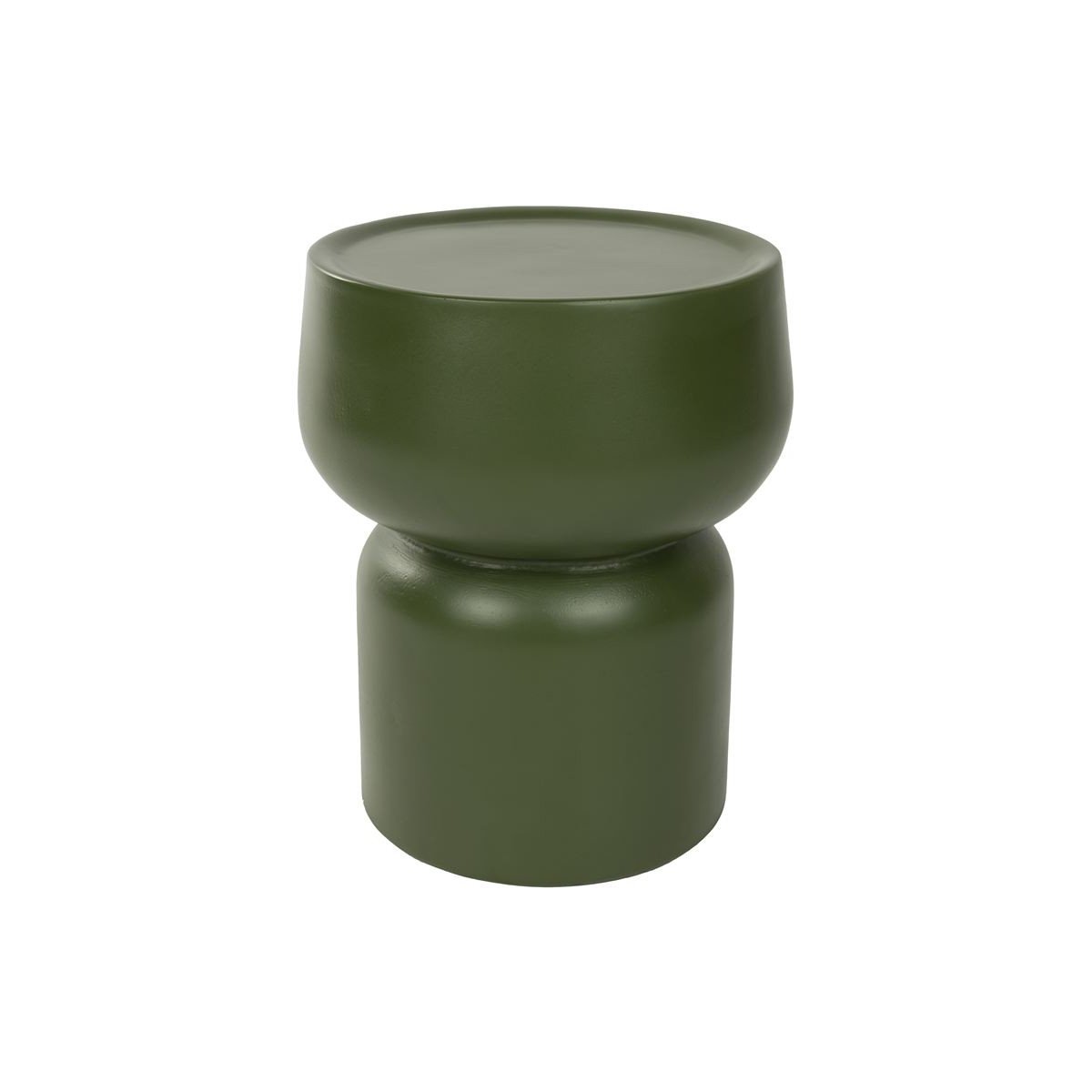 Table d'appoint ronde en béton, L.30 vert, BOITE A DESIGN
