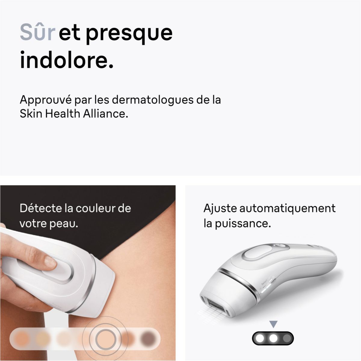 Epilateur lumière pulsée IPL PL3122 Silk-expert pro 3, 2 têtes, 1 rasoir Gillette Venus, pochette blanc, BRAUN