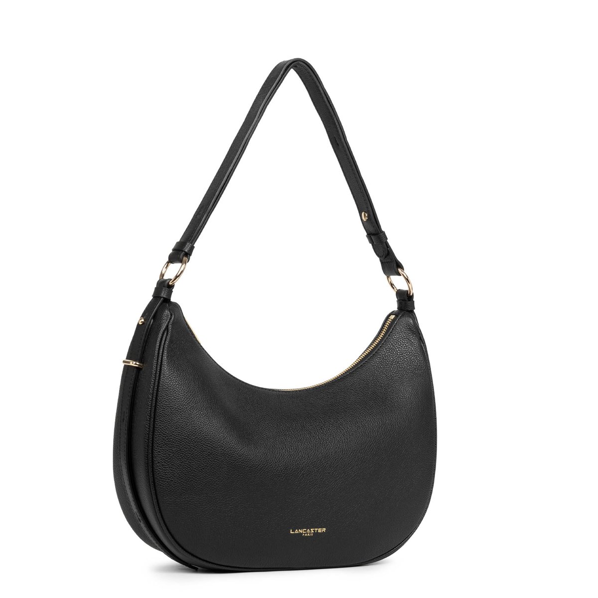 Grand sac besace MILANO ARIA noir, LANCASTER