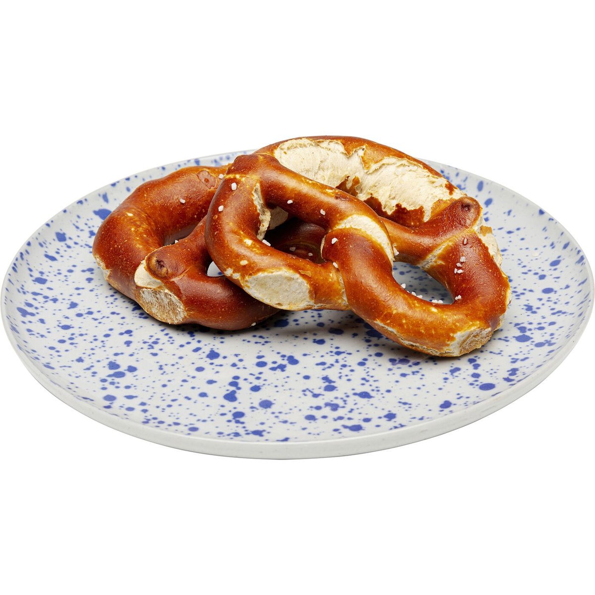 Lot de 4 assiettes plates, PARTITO bleu, KARE DESIGN