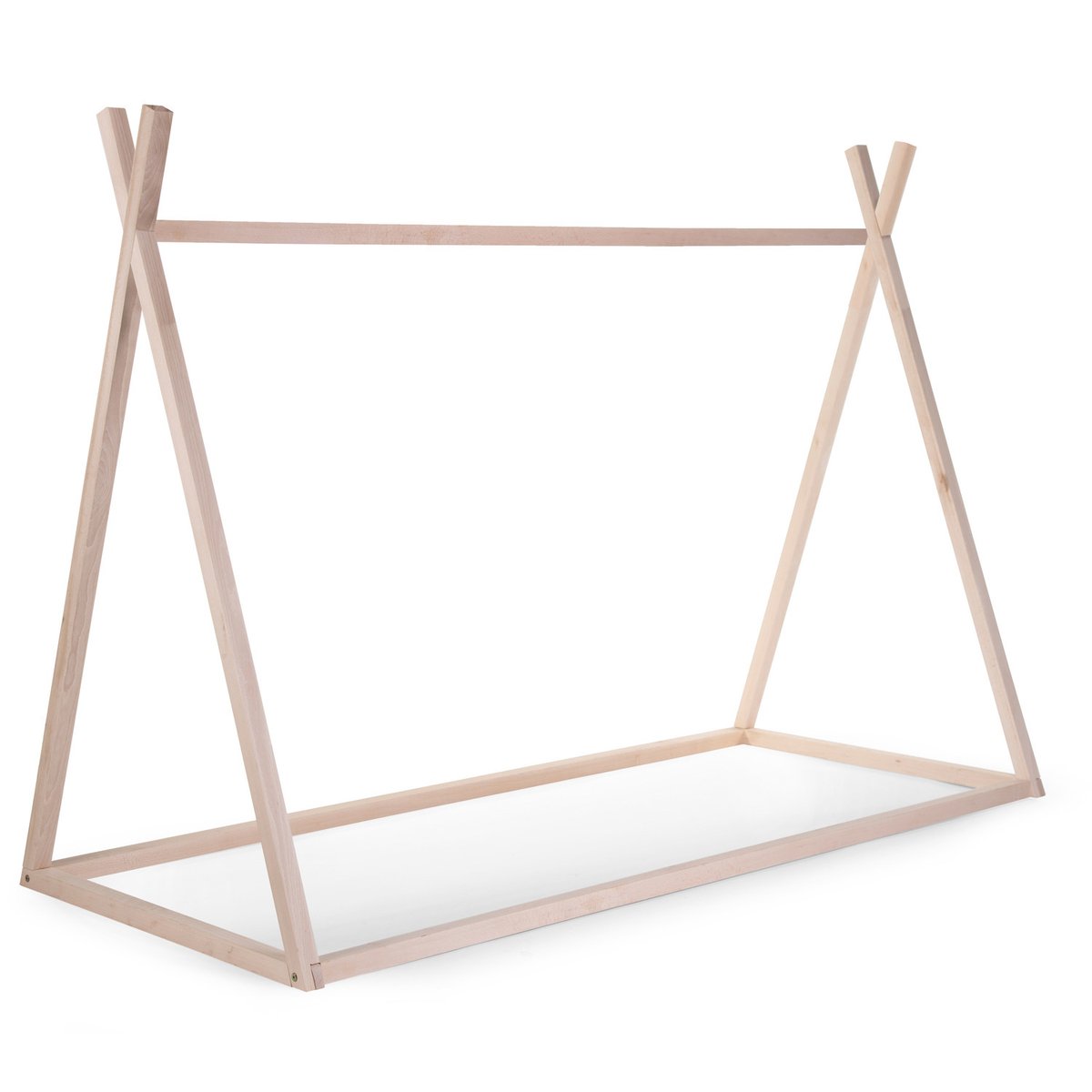 Lit tipi junior bois 90x200 cm bois naturel naturel, CHILDHOME