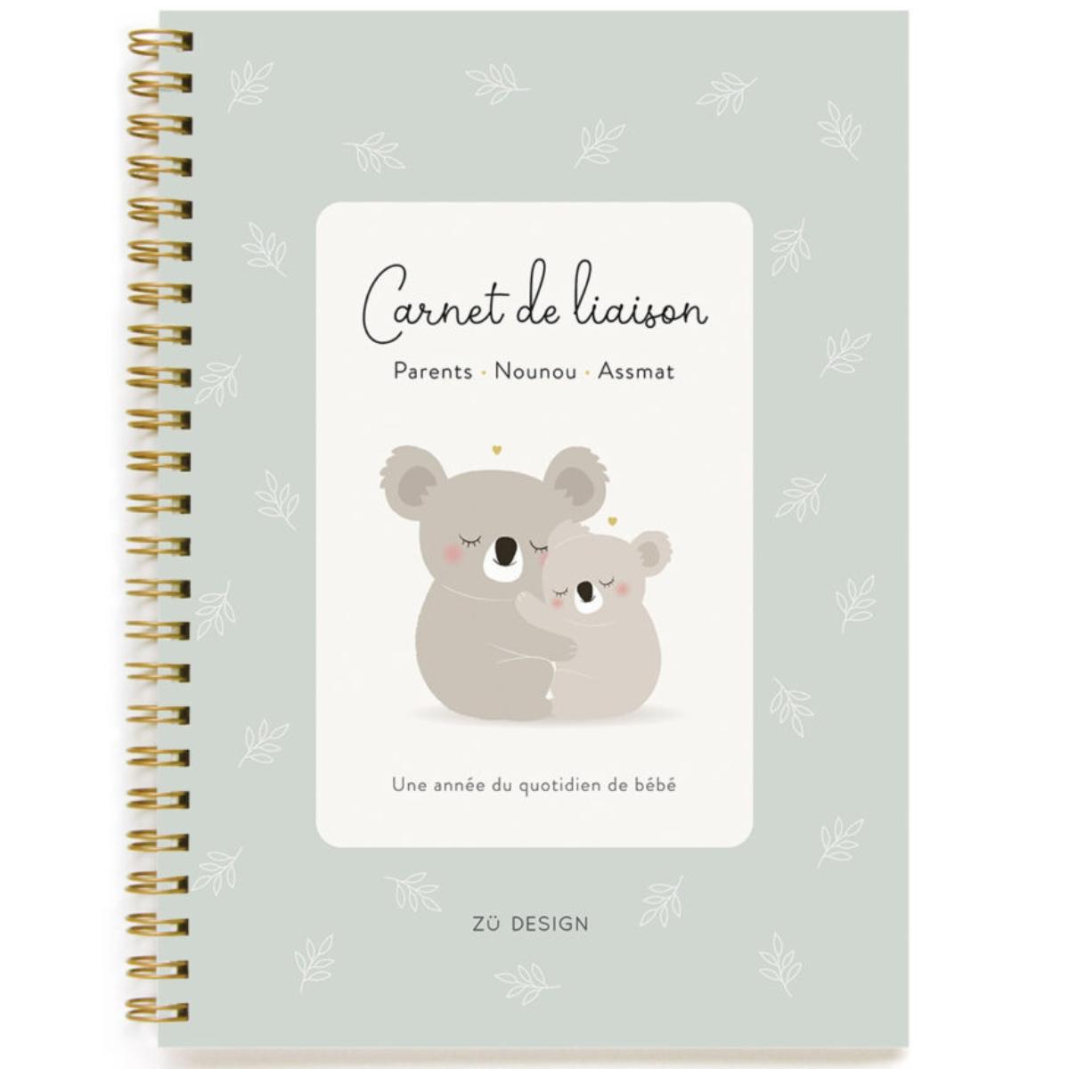 Carnet de liaison parents nounous couleur unique, ZÜ