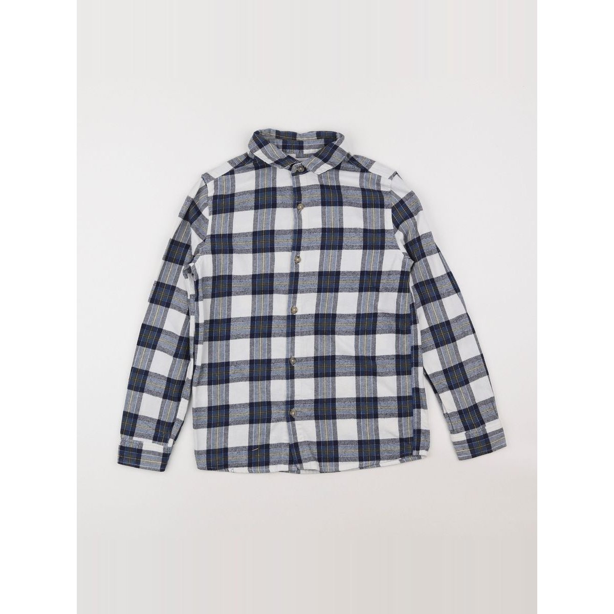 Chemise - Très bon état blanc, noir, MANGO