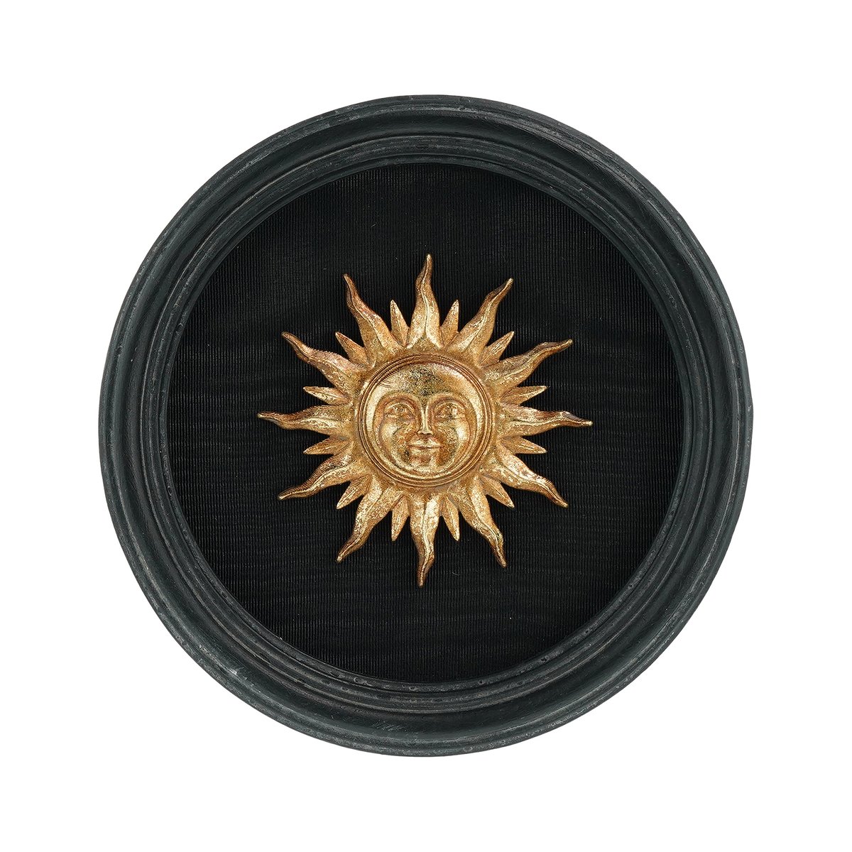Déco murale soleil 13.5cm noir, EMDE