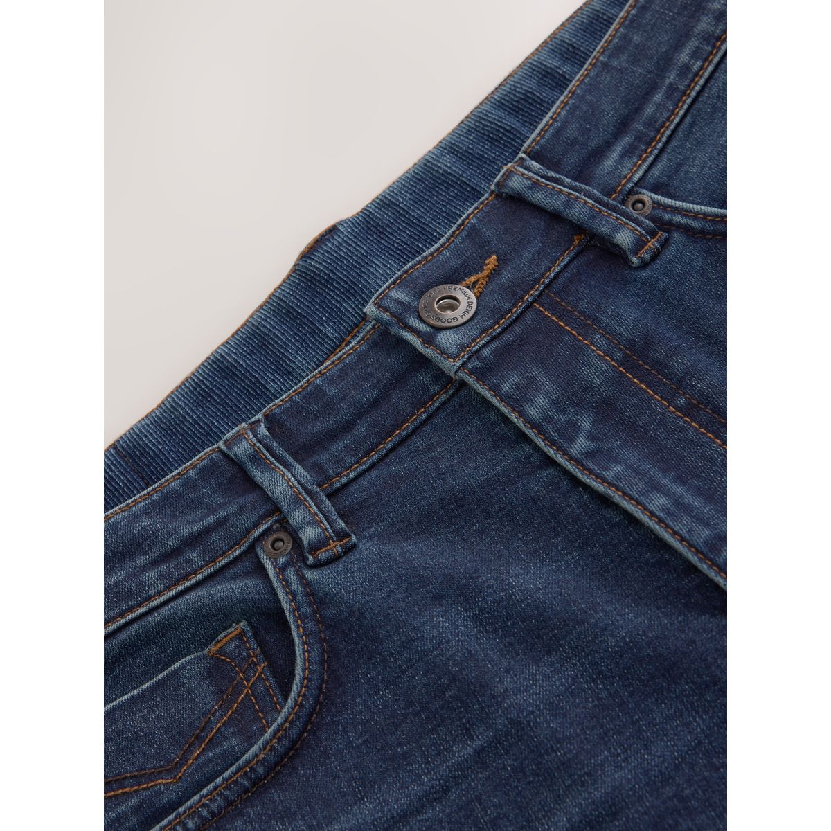 Jean motionflex avec taille élastique bleu moyen, NEXT