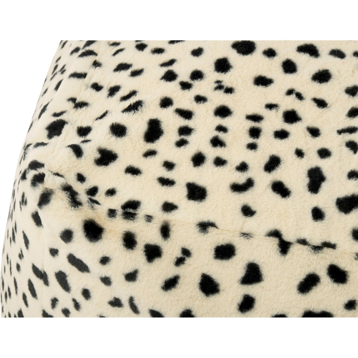 Pouf motif dalmatien blanc et noir, RECOLLECTION