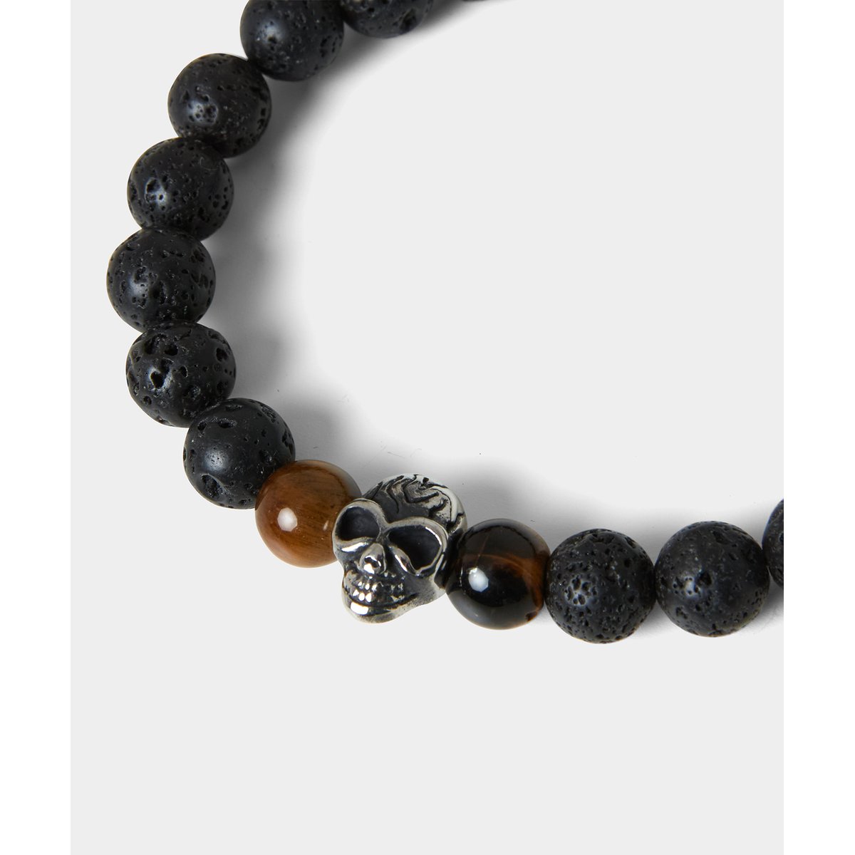 Bracelet Perles Oeil de Tigre et Lave noir, JOE BROWNS