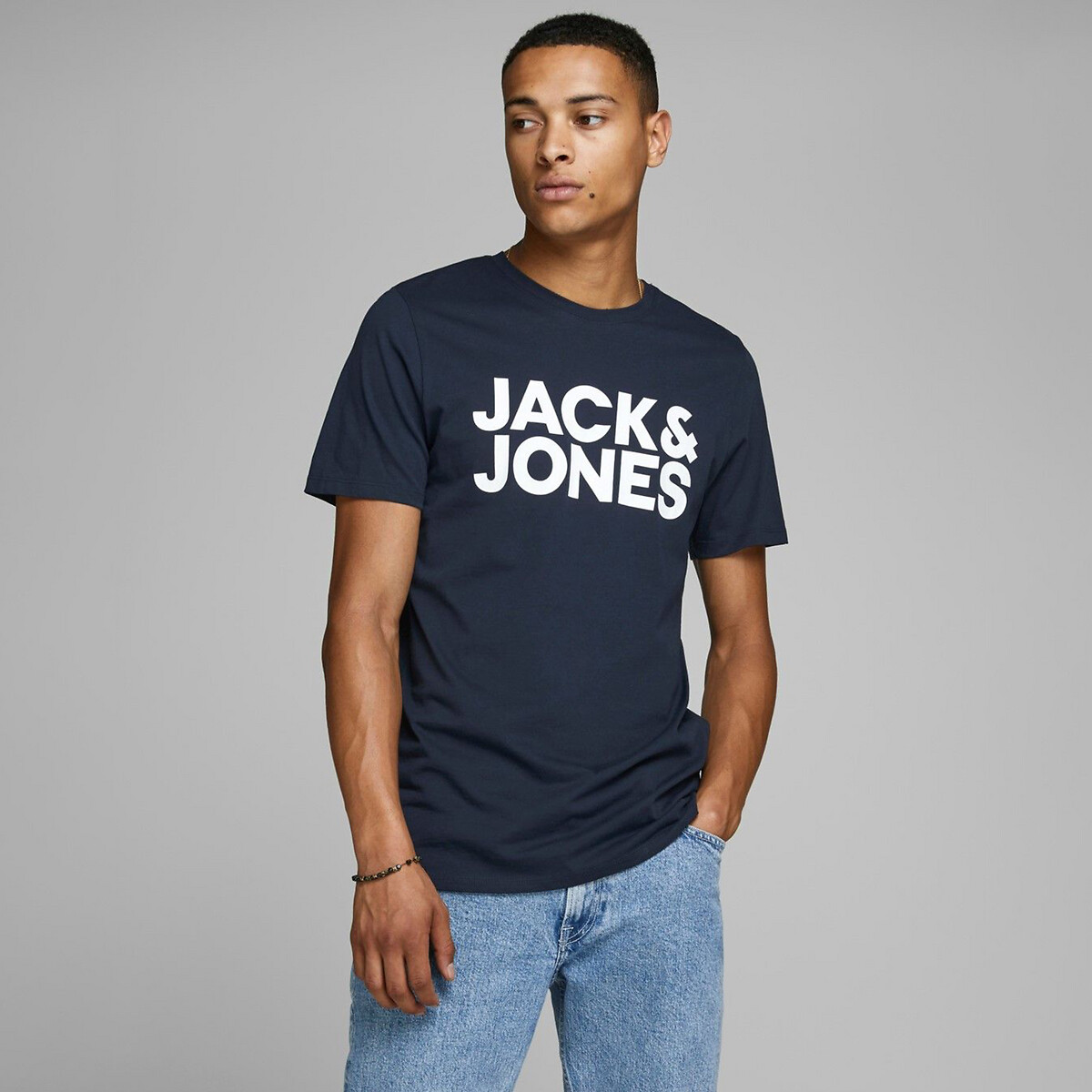 Corp Big Logo T-Shirt navy blue, JACK & JONES
