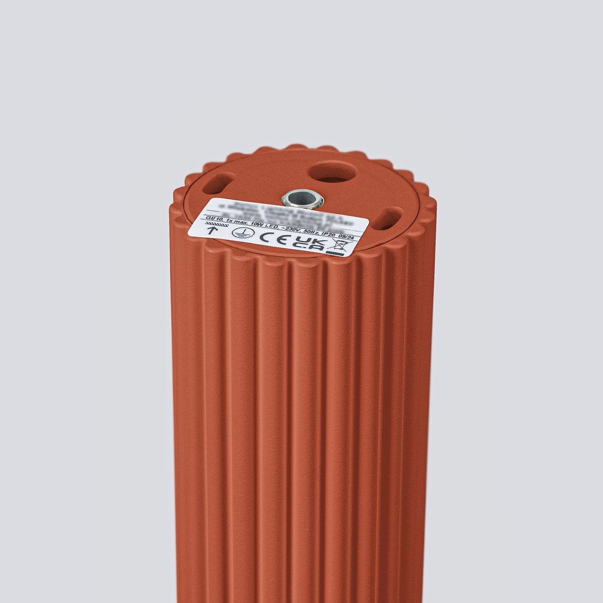 Plafonnier Aluminium Ocre Rouge GU10 1 Karbon 40 rouge, EDEN