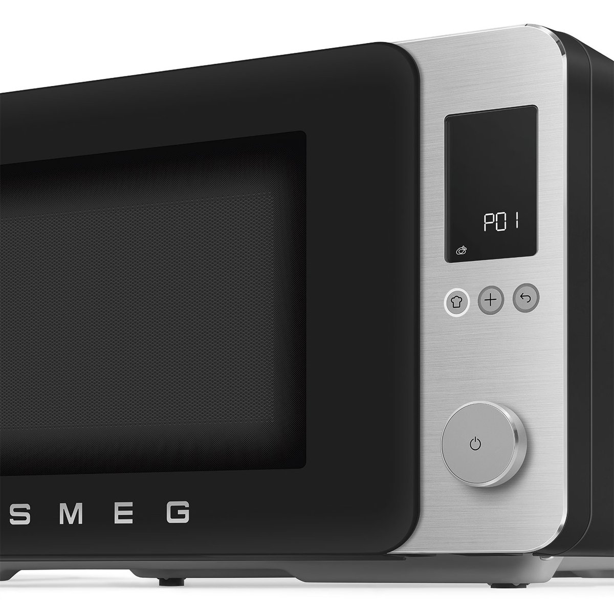 Micro-ondes combiné pose libre MOC02 noir mat, SMEG