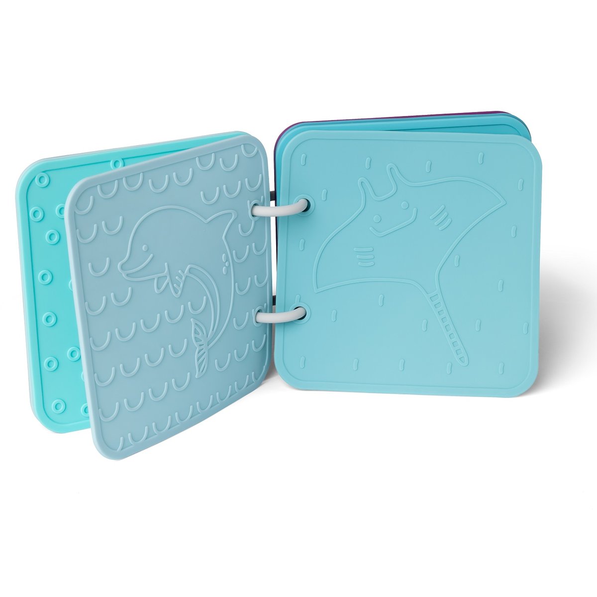 Livre de bain en silicone bleu, LITTLE L