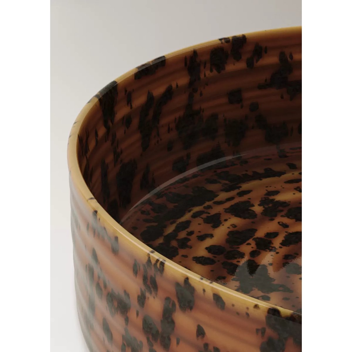 Bol en grès réactif moyen marron, MANGO HOME