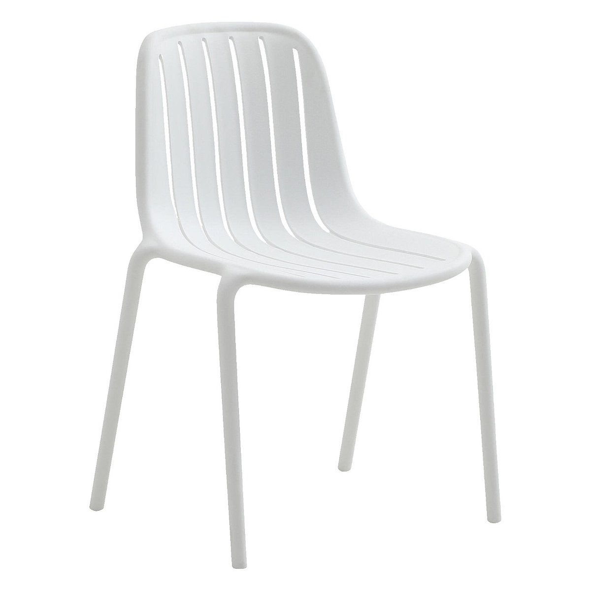 Chaise de jardin en polypropylène ARZON blanc, HABITAT
