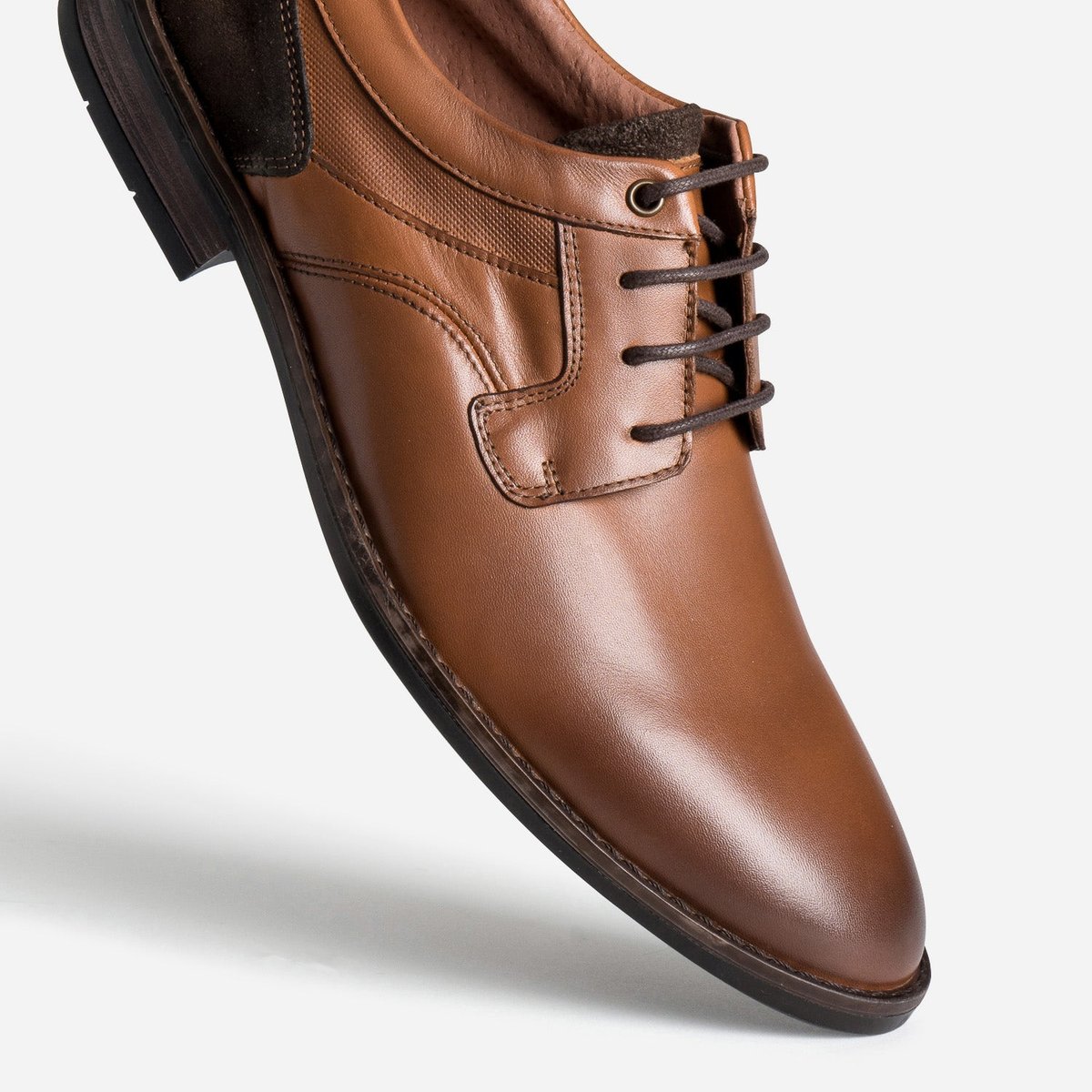 Derby en cuir CAMILLE marron, ERAM