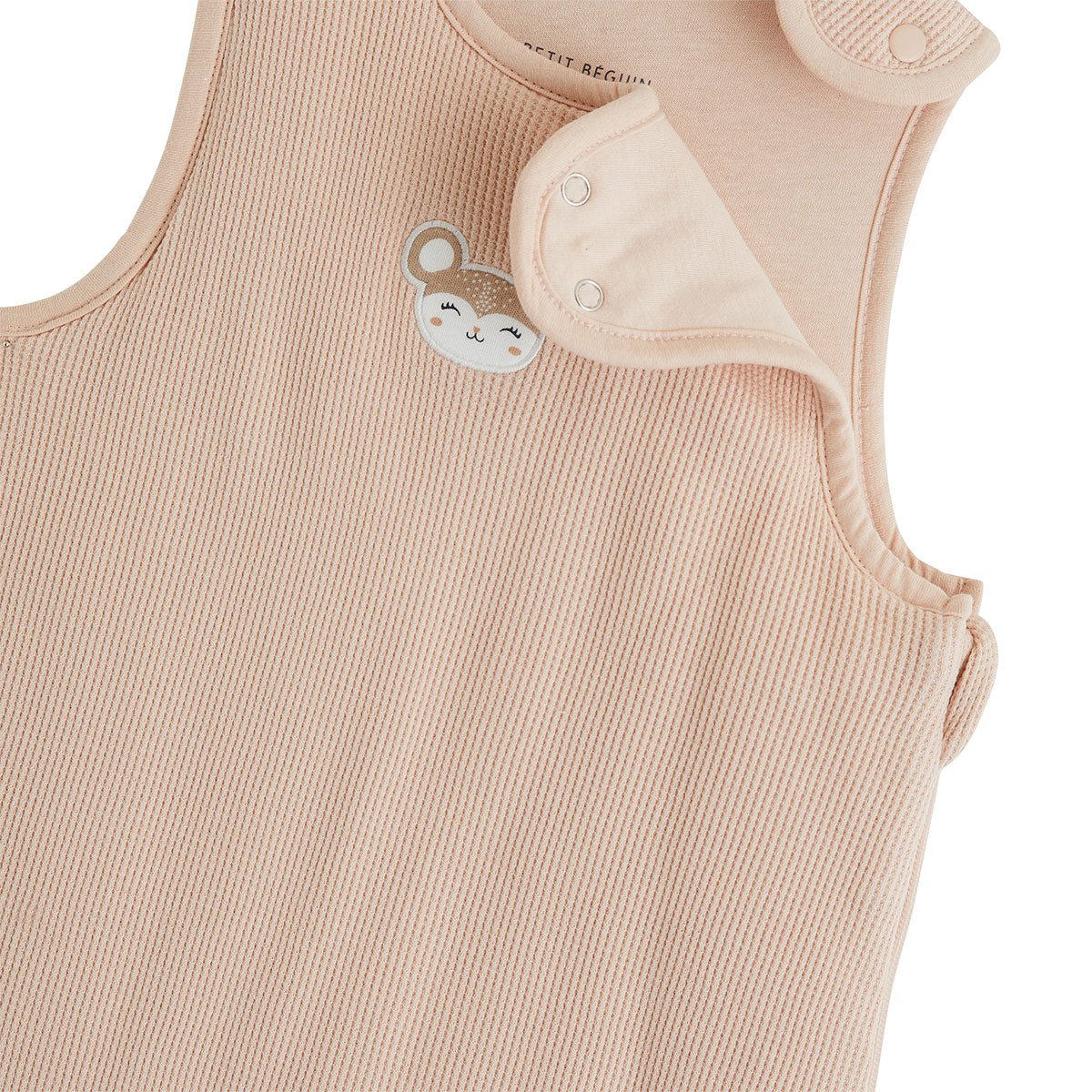 Gigoteuse d'hiver en coton gaufré rose, PETIT BEGUIN