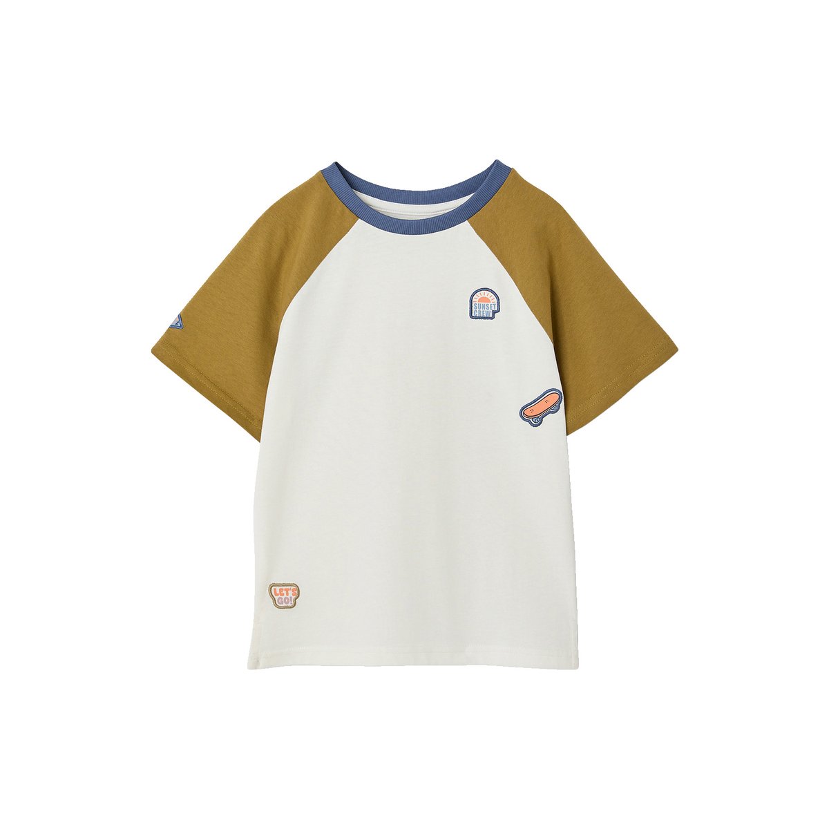 T-shirt manches courtes kaki, VERTBAUDET