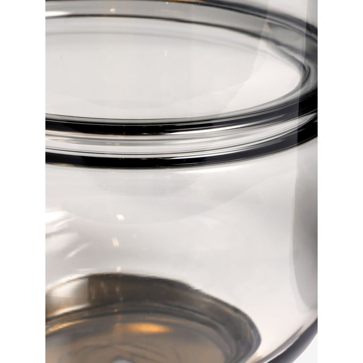 Bougeoir en verre cooper gris, NEXT