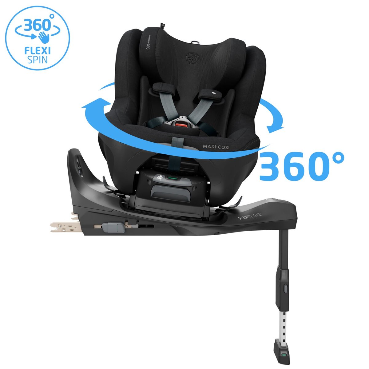 Maxi-Cosi Pearl Slide Pro coulissant et pivotant authentic black, MAXI COSI
